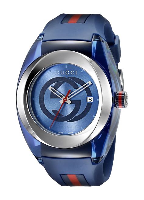 orologio gucci sync xxl|Men's Sync XXL (Transparent) Rubber Blue Dial Watch.